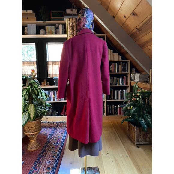 Red Wool Coat Vintage - Picture 3 of 8